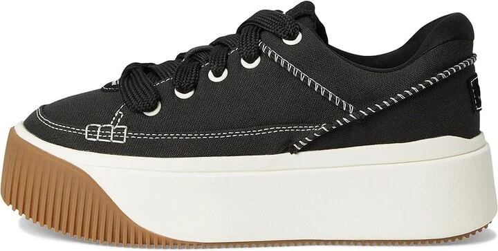 UGG EZ-Duzzit Essential Lace Up Women's Shoes Black : 6.5 B - Medium, Canvas/Rubber - Image 6