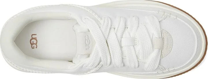 UGG EZ-Duzzit Essential Lace Up Women's Shoes White : 5 B - Medium, Canvas/Rubber - Image 2