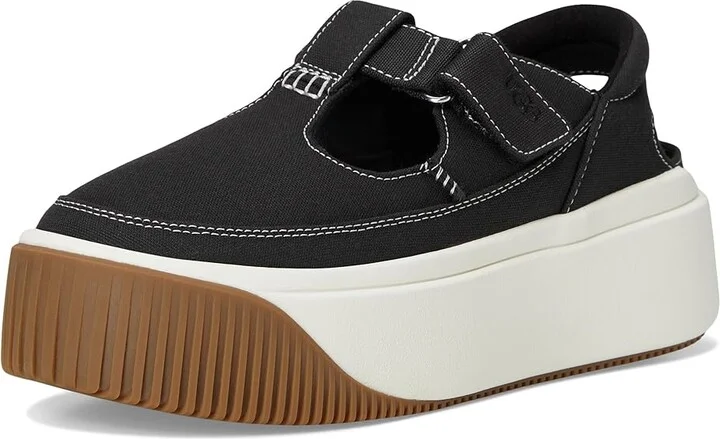 UGG EZ-Duzzit T-Strap Women's Shoes Black : 5.5 B - Medium, Canvas - Image 5