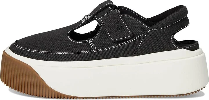 UGG EZ-Duzzit T-Strap Women's Shoes Black : 5.5 B - Medium, Canvas - Image 6