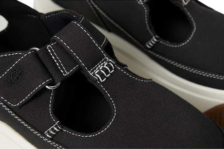 UGG EZ-Duzzit T-Strap Women's Shoes Black : 5.5 B - Medium, Canvas - Image 7