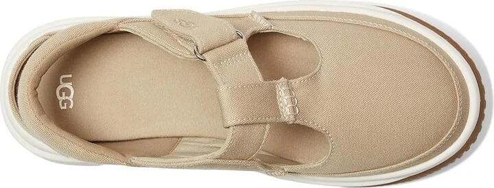 UGG EZ-Duzzit T-Strap Women's Shoes Mustard Seed : 8 B - Medium, Canvas - Image 2