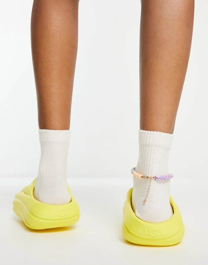 UGG foamo slides in bright yellow - Image 2