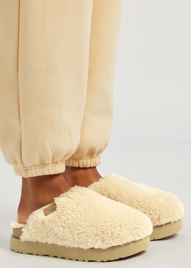 Ugg Fuzz Sugar Cream Wool-blend Slippers - Image 5