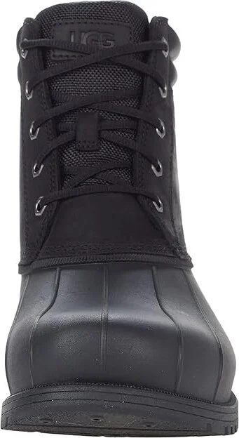 UGG Gatson Mid Men's Shoes Black : 11.5 D - Medium, Leather - Image 5