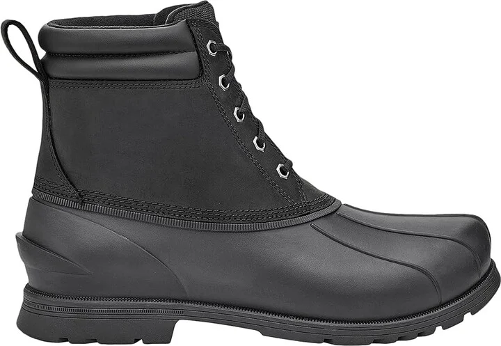 UGG Gatson Mid Men's Shoes Black : 11.5 D - Medium, Leather - Image 7
