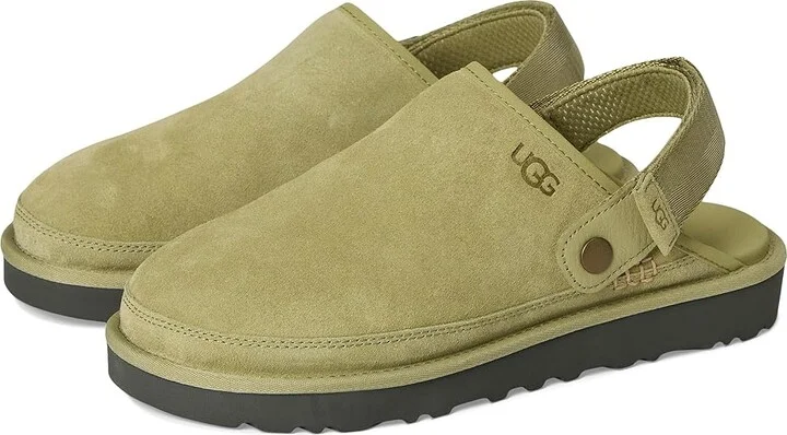 UGG Goldencoast Clog II Men's Lace-up Boots Muted Brass/ Magnolia Leaf : 15 D - Medium, Suede