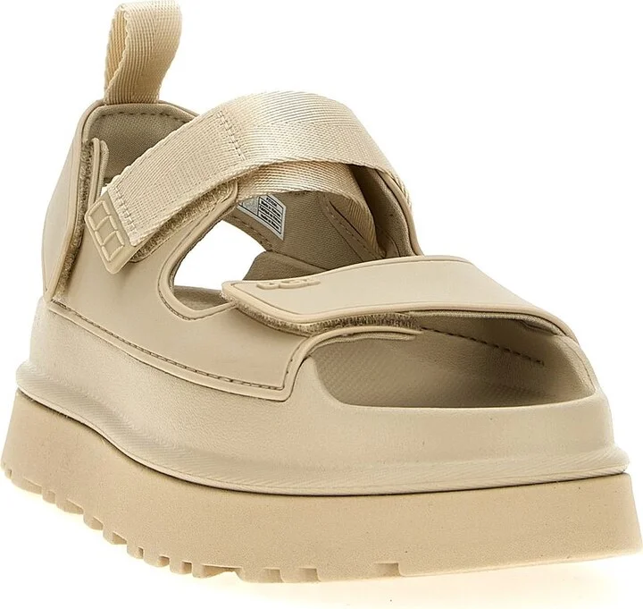 UGG 'Goldenglow' Beige Rubber Sandals - Image 2