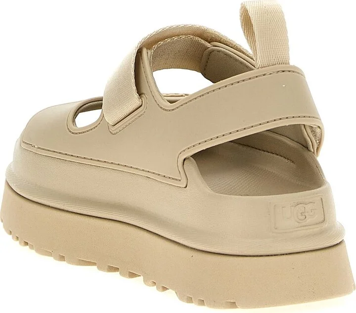 UGG 'Goldenglow' Beige Rubber Sandals - Image 3