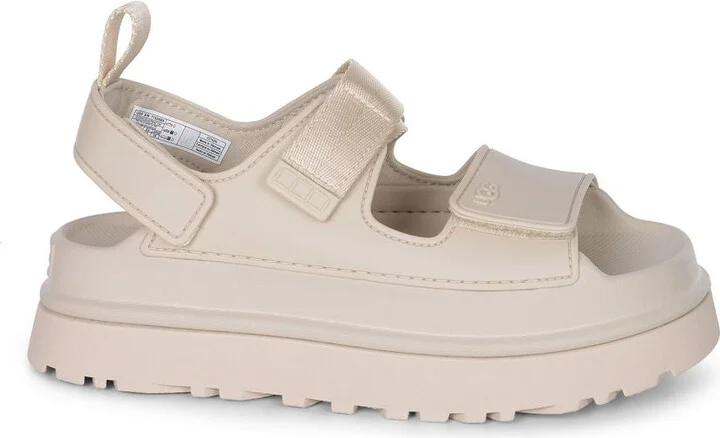 UGG 'Goldenglow' Beige Rubber Sandals - Image 4