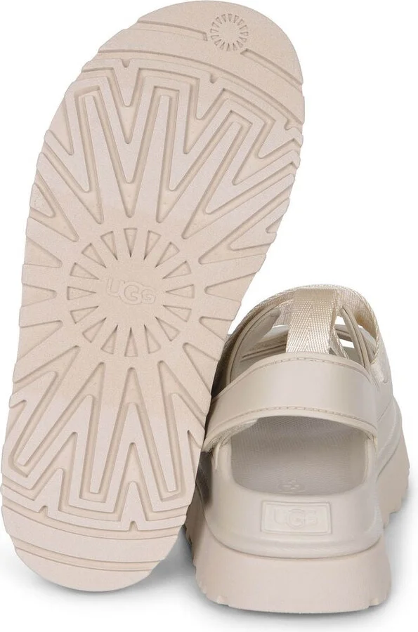 UGG 'Goldenglow' Beige Rubber Sandals - Image 8