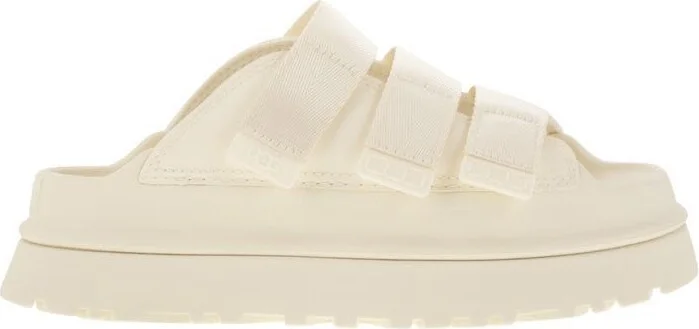 UGG 'Goldenglow' Ivory Fabric Blend Slippers