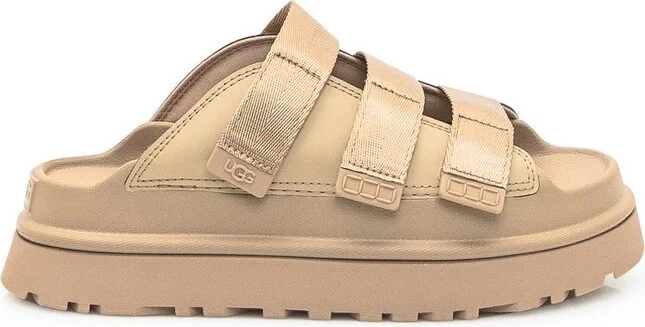 UGG GoldenGlow Logo Embossed Slides