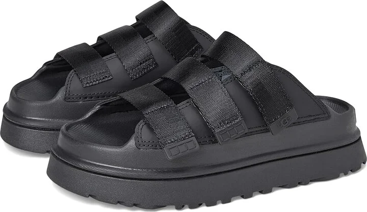 UGG Goldenglow Slide Women's Sandals Black : 10 B - Medium, Synthetic/Textile