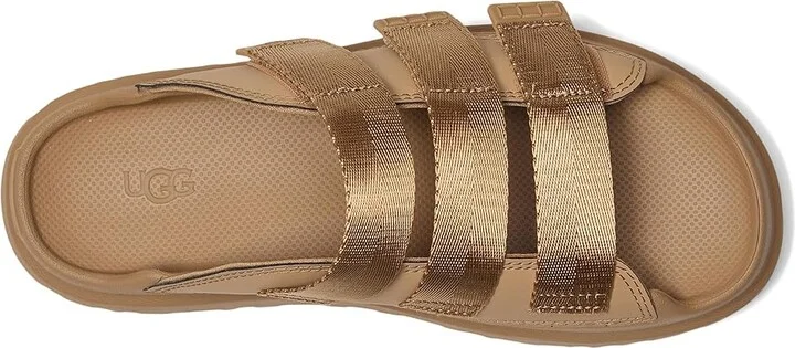 UGG Goldenglow Slide Women's Sandals Dark Sand : 11 B - Medium, Synthetic/Textile - Image 2