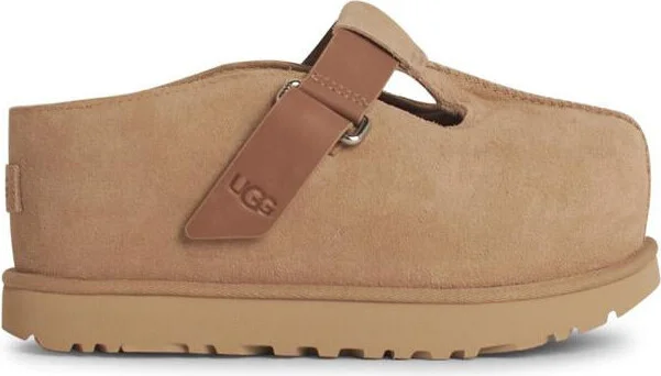 UGG 'Goldenstar' Beige Suede Slippers