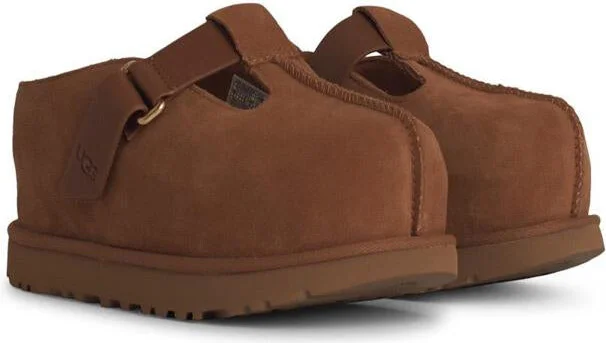 UGG 'Goldenstar' Brown Suede Slippers - Image 2