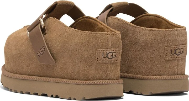 UGG 'Goldenstar' Brown Suede Slippers - Image 2