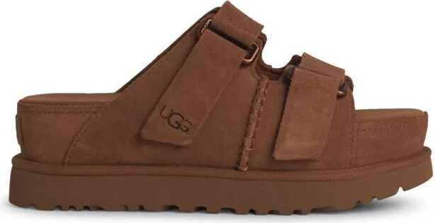 UGG 'Goldenstar' Brown Suede Slippers