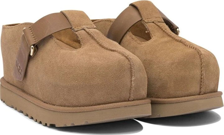 UGG 'Goldenstar' Brown Suede Slippers
