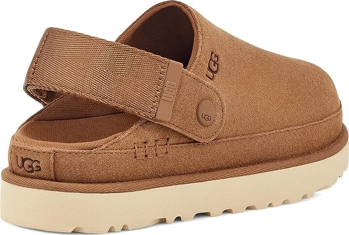 UGG Goldenstar Clogs Women's Shoes Chestnut : 5 B - Medium, Suede - Image 4