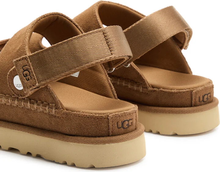Ugg Goldenstar Glide Suede Flatform Sandals - Image 4