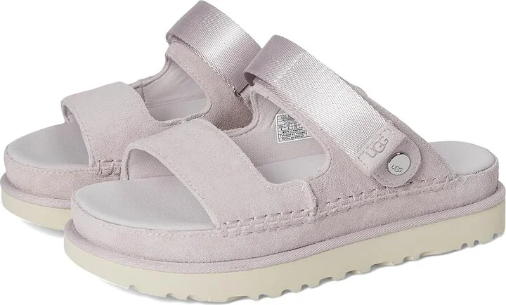 UGG Goldenstar Glide Women's Sandals Bay Fog : 5.5 B - Medium, Synthetic