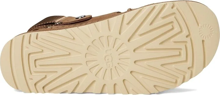 UGG Goldenstar Glide Women's Sandals Chestnut : 6 B - Medium, Synthetic - Image 3