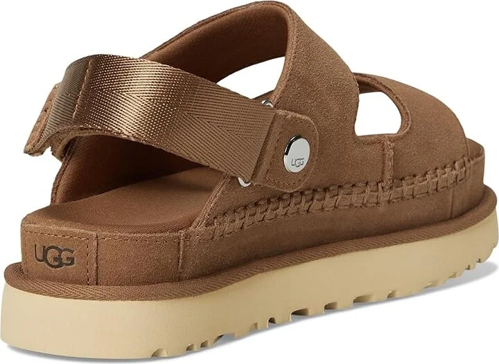 UGG Goldenstar Glide Women's Sandals Chestnut : 6 B - Medium, Synthetic - Image 4