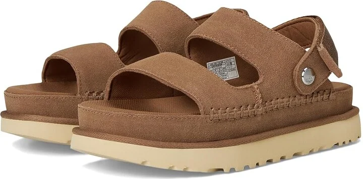 UGG Goldenstar Glide Women's Sandals Chestnut : 6 B - Medium, Synthetic