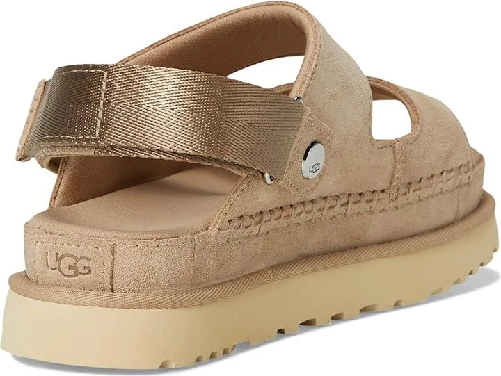 UGG Goldenstar Glide Women's Sandals Sand : 9 B - Medium, Synthetic - Image 4