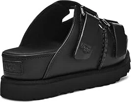 UGG Goldenstar Hi Slide Women's Shoes Black : 12 B - Medium, Leather - Image 4