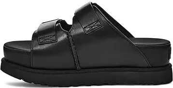 UGG Goldenstar Hi Slide Women's Shoes Black : 12 B - Medium, Leather - Image 5