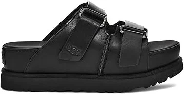 UGG Goldenstar Hi Slide Women's Shoes Black : 12 B - Medium, Leather - Image 6