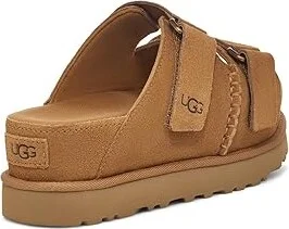 UGG Goldenstar Hi Slide Women's Shoes Chestnut : 12 B - Medium, Leather - Image 4