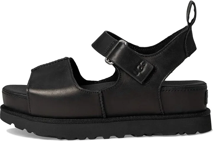 UGG Goldenstar Hi Women's Sandals Black : 9.5 B - Medium, Leather - Image 6