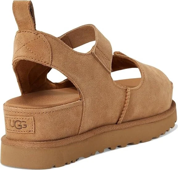 UGG Goldenstar Hi Women's Sandals Chestnut : 11 B - Medium, Suede - Image 4