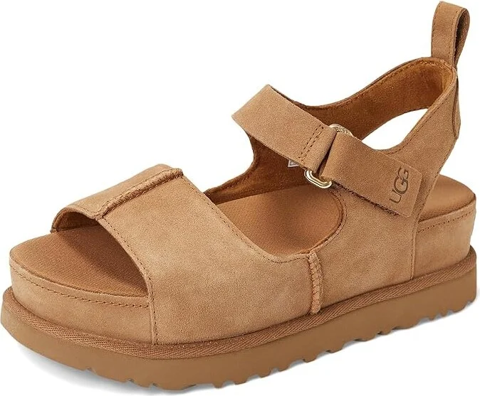 UGG Goldenstar Hi Women's Sandals Chestnut : 11 B - Medium, Suede - Image 5