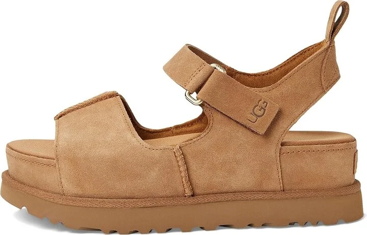 UGG Goldenstar Hi Women's Sandals Chestnut : 11 B - Medium, Suede - Image 6