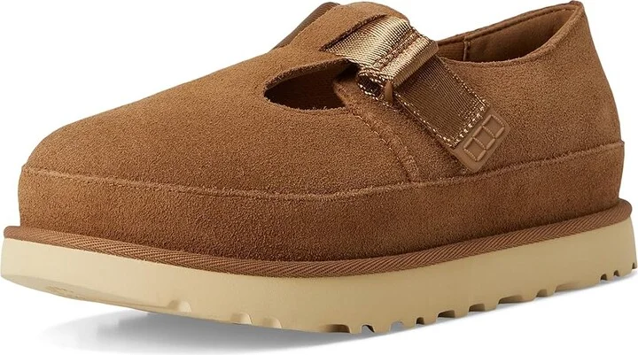 UGG Goldenstar Mary Jane Women's Shoes Chestnut : 6.5 B - Medium, Suede - Image 5