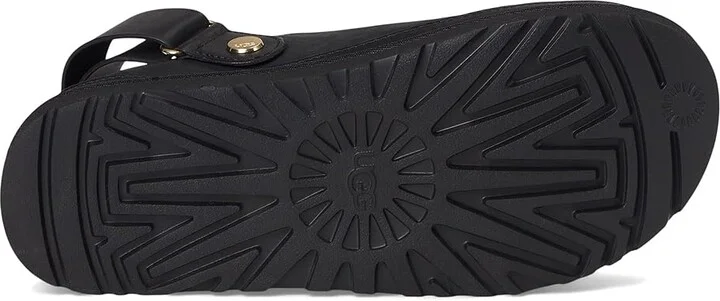 UGG Goldenstar Villa Clogs Women's Shoes Black : 7 B - Medium, Leather/Nubuck - Image 3
