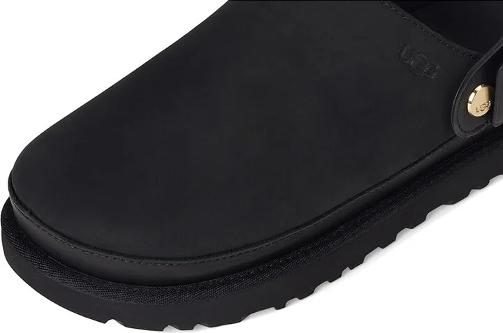UGG Goldenstar Villa Clogs Women's Shoes Black : 7 B - Medium, Leather/Nubuck - Image 7