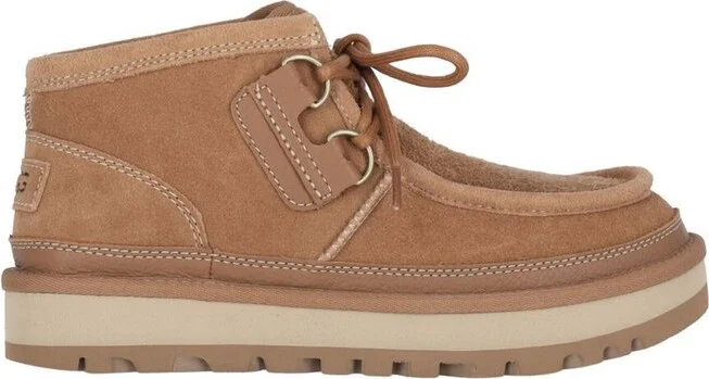 UGG Hayden Moc Lace-Up Ankle Boots