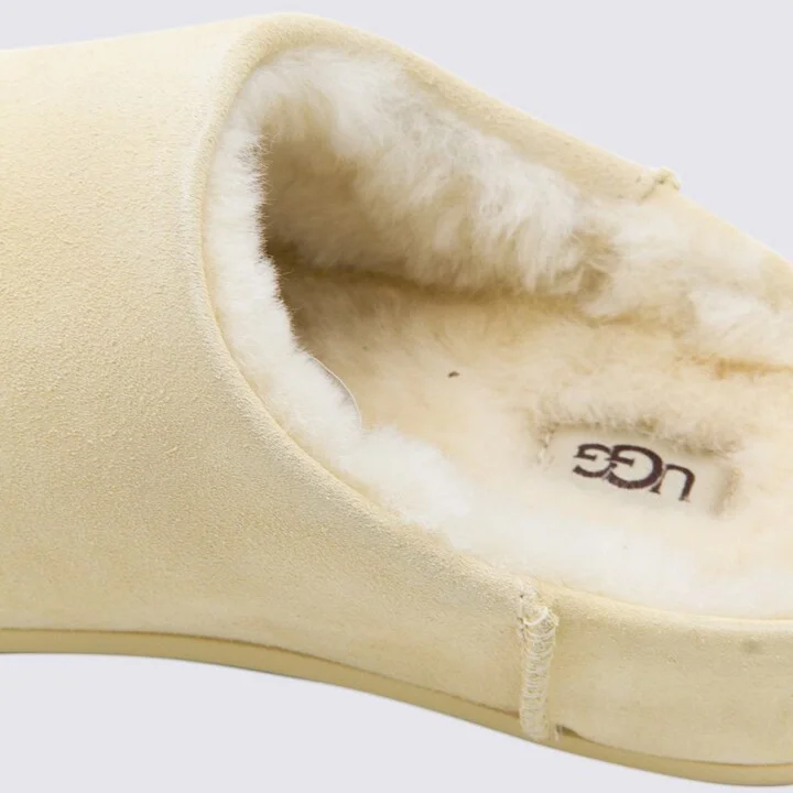 UGG Light Beige Elea Slip On Flats - Image 4