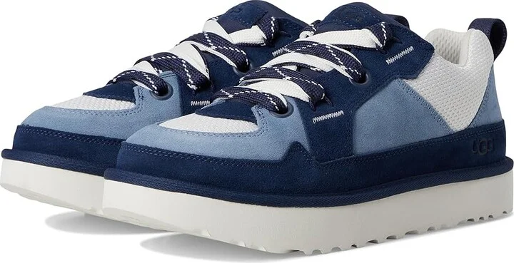 UGG Lo Lowmel Men's Lace-up Boots Deep Ocean/Whale : 9 D - Medium, Canvas