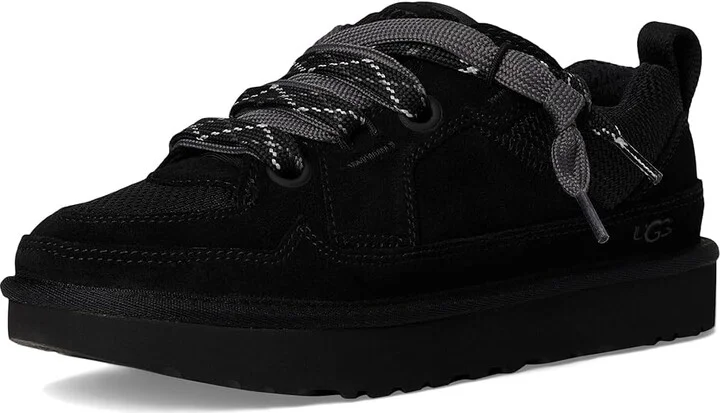 UGG Lo Lowmel Women's Shoes Black : 5 B - Medium, Canvas/Suede - Image 5