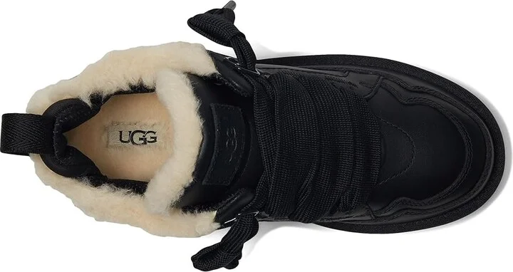 UGG Lowmel Leather Women's Shoes Black : 6 B - Medium - Image 2