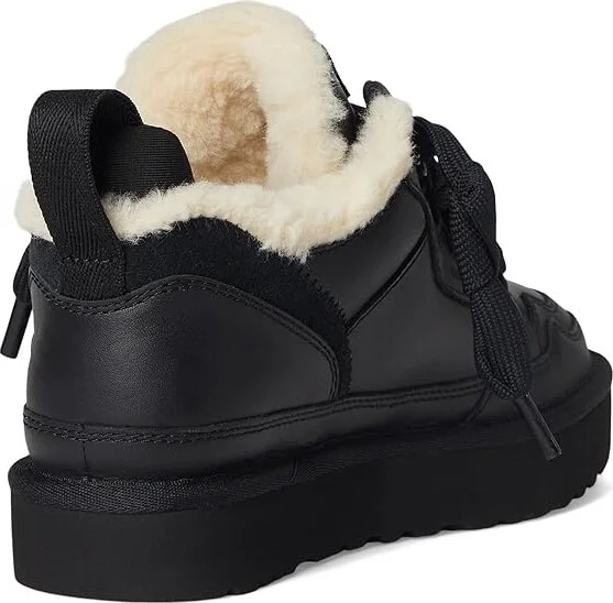 UGG Lowmel Leather Women's Shoes Black : 6 B - Medium - Image 4