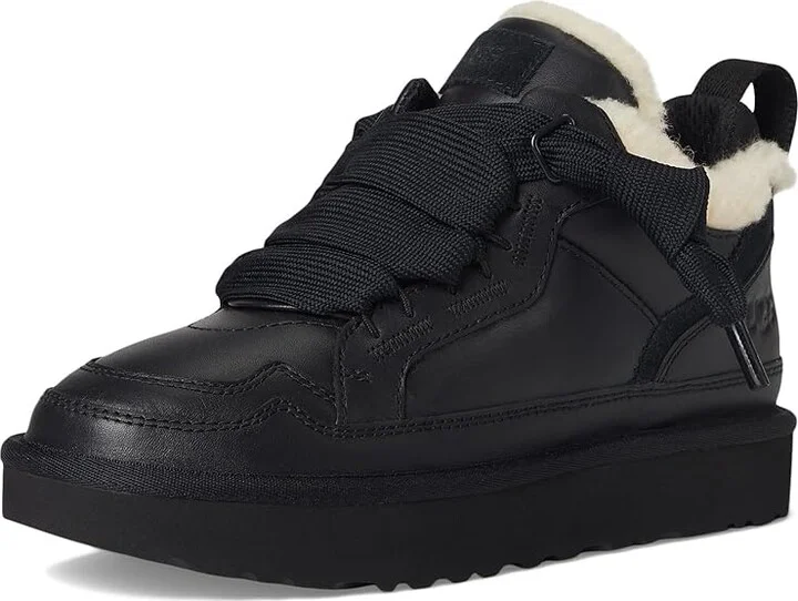 UGG Lowmel Leather Women's Shoes Black : 6 B - Medium - Image 5