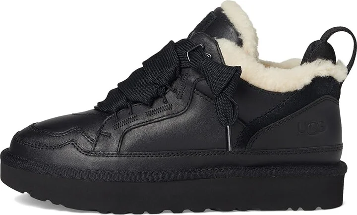 UGG Lowmel Leather Women's Shoes Black : 6 B - Medium - Image 6